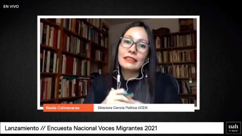 "El conflicto entre migrantes y nacionales debe ser una alerta y tiene que ver con una responsabilidad política del Estado en como comunica el tema de la migración. Hay una cantidad de mitos sobre la migración que han hecho mucho daño." 2/3