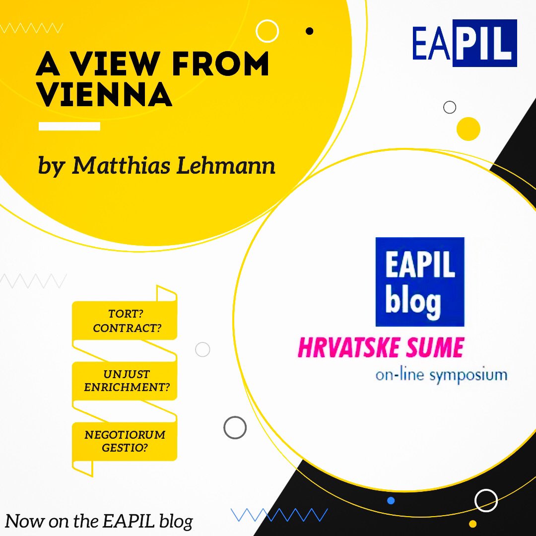 eapilorg's tweet photo. Now on the #EAPIL blog ➡️ https://t.co/egdNg4ZBMi
On-line Symposium: Hrvatske Sume
💬  @mattlehmann13 
“A view from Vienna” https://t.co/eK9Wspvvnl
