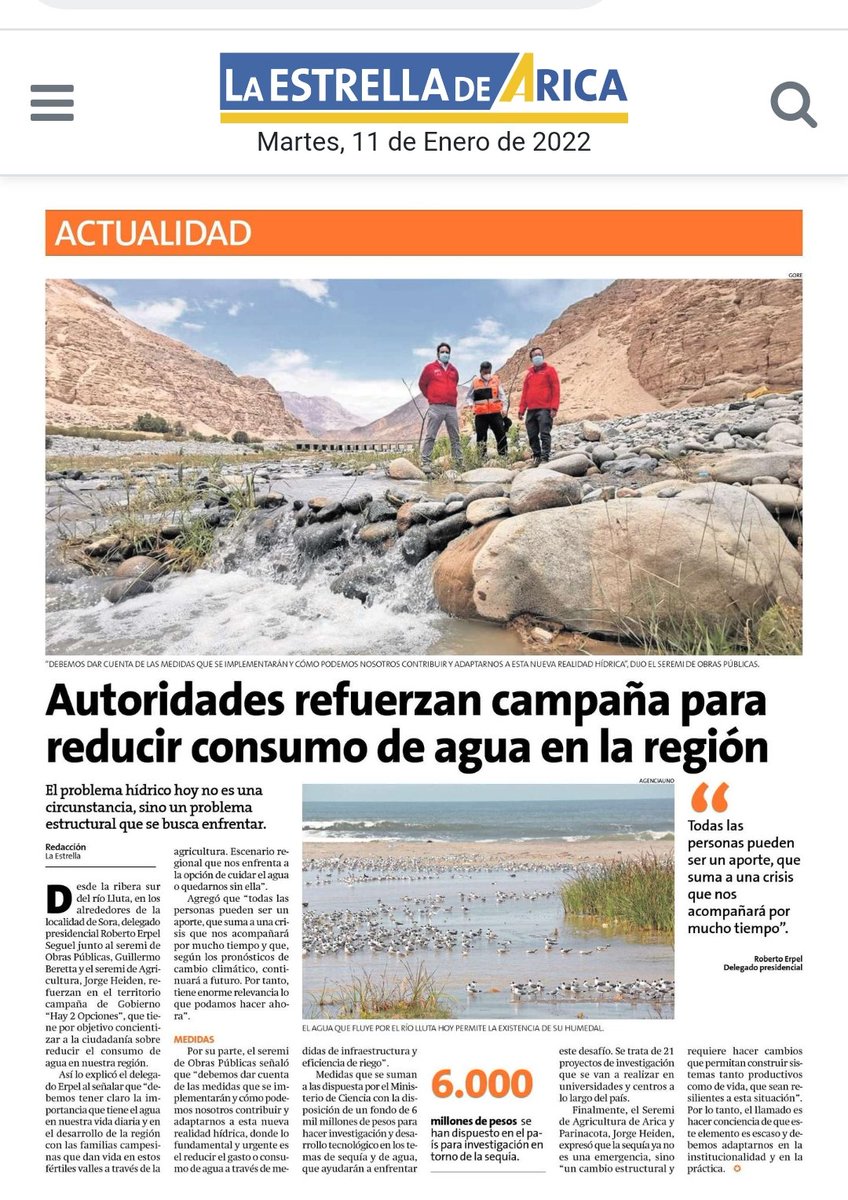 Seremi Mop Arica y Parinacota tweet media