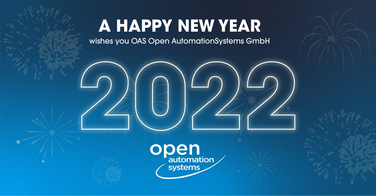 oa_systems's tweet photo. The OAS Open AutomationSystems team wishes you a good start into the new year 2022. 
We will continue to be at your side as a provider of open energy management &amp; building automation systems for the end-to-end digitalization of technical building equipment. #happynewyear https://t.co/Bk0XyXycPe