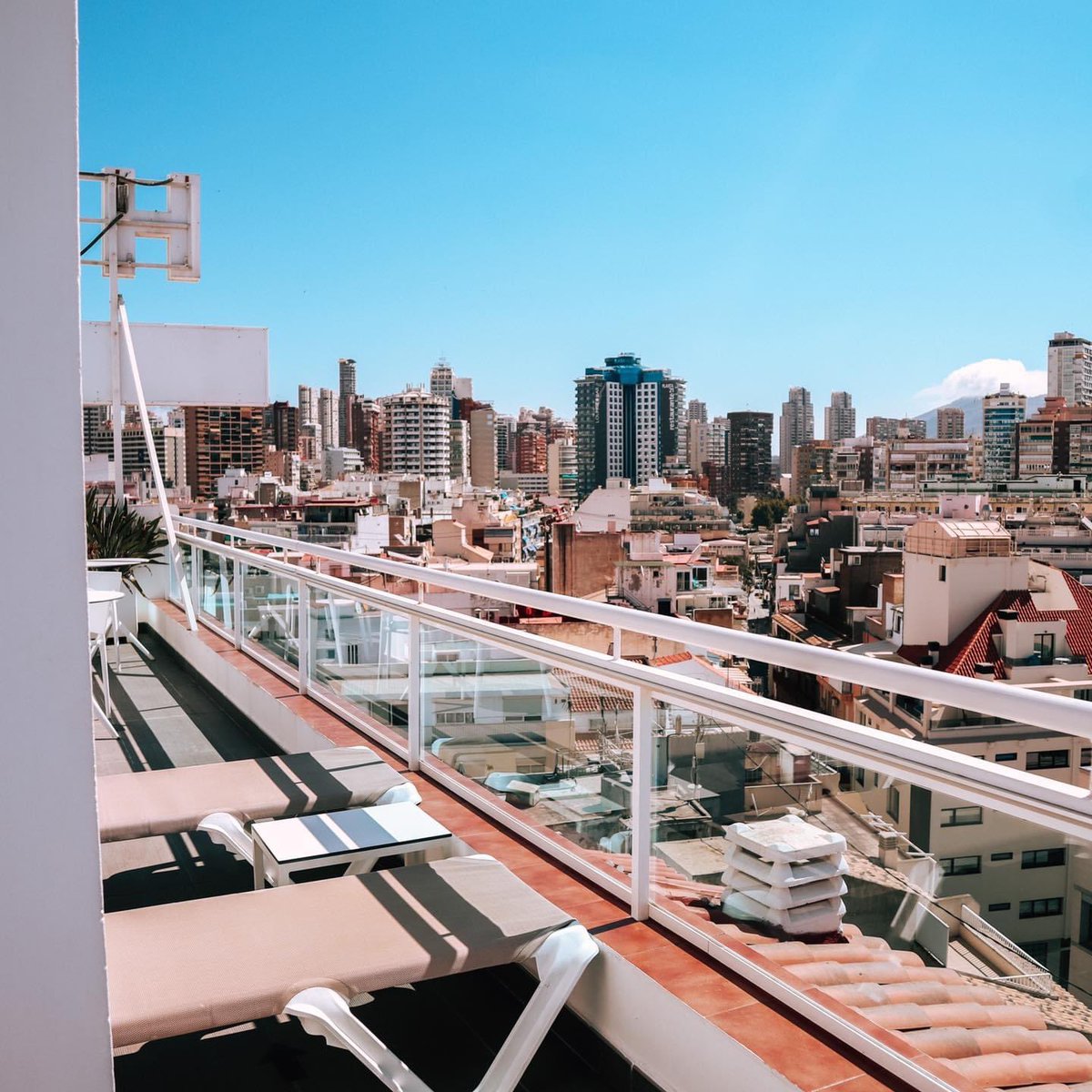 HotelCentroMar's tweet photo. Hay pocos sitios desde donde puedas ver las dos playas de Benidorm y su skyline, y uno de ellos es nuestra azotea 💫 

There are few places from where you can see the two beaches of Benidorm and its skyline, and one of them is our rooftop 🏙

#HotelCentroMar #CSHoteles #Benidorm https://t.co/EQWQEP0bUh