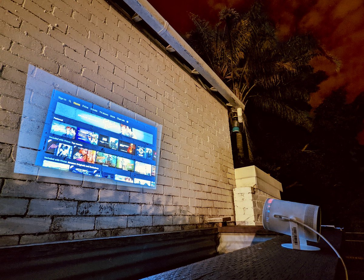 DjuroSen's tweet photo. How good is this for backyard cinema π½οΈ
The @SamsungAU Freestyle Projector could be the red hot tech product of the year.
100 inch max screen, TV operating system, 360 sound, USB power and stacks more.
Can't wait to get the finished product.
#freestyleprojector #TheFreestyle https://t.co/NLr7jQqBim