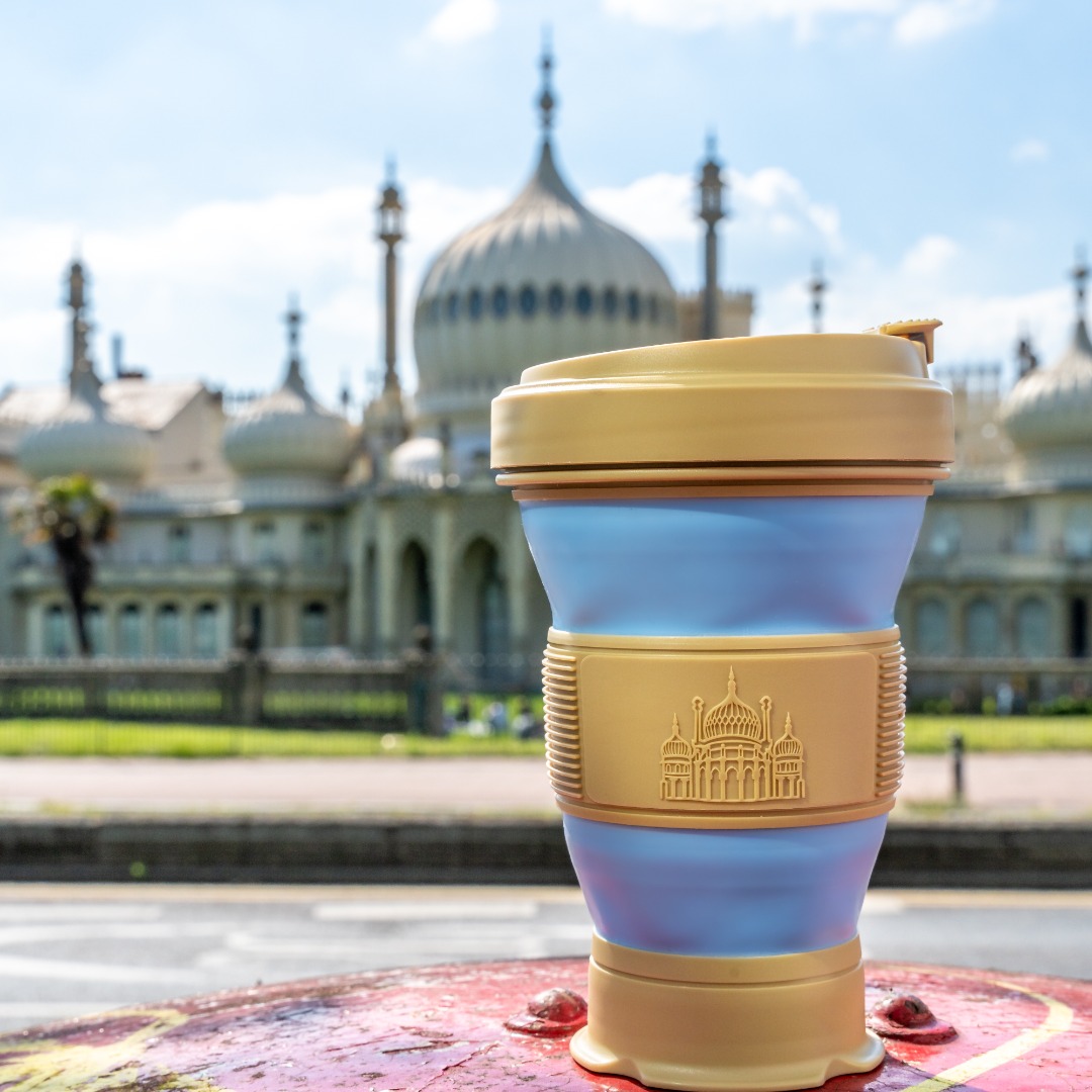 Who knows where we are?  

We were very happy to collaborate with this iconic historical venue.    

We can print or emboss your design onto our cups and create a unique &amp; useful product that your customers will take with them everywhere!   #brighton #branding #reusablecup