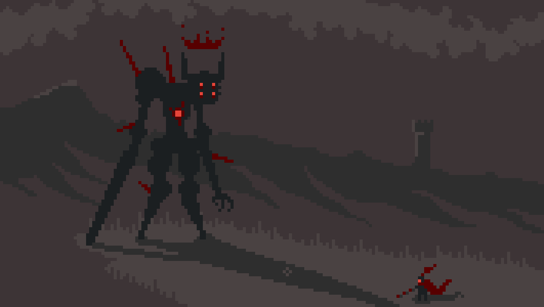 Dax_zZ's tweet image. An unfortunate encounter.
Looks like you'll need to find it's #weakspot Mr. Knight!

Quick one for @Pixel_Dailies!

#pixelart