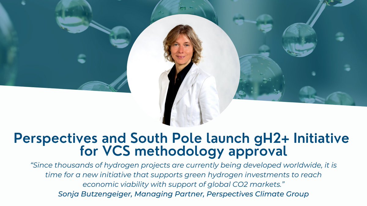 PerspectivesCC's tweet photo. PCG is launching a new initiative - the gH2+ Initiative! 🌎 It will aim to close the gap regarding the (non-)availability of hydrogen-specific methodologies required to generate carbon credits. Read more about it here ➡ https://t.co/U0Uatucuui https://t.co/yDkpZrPNKR