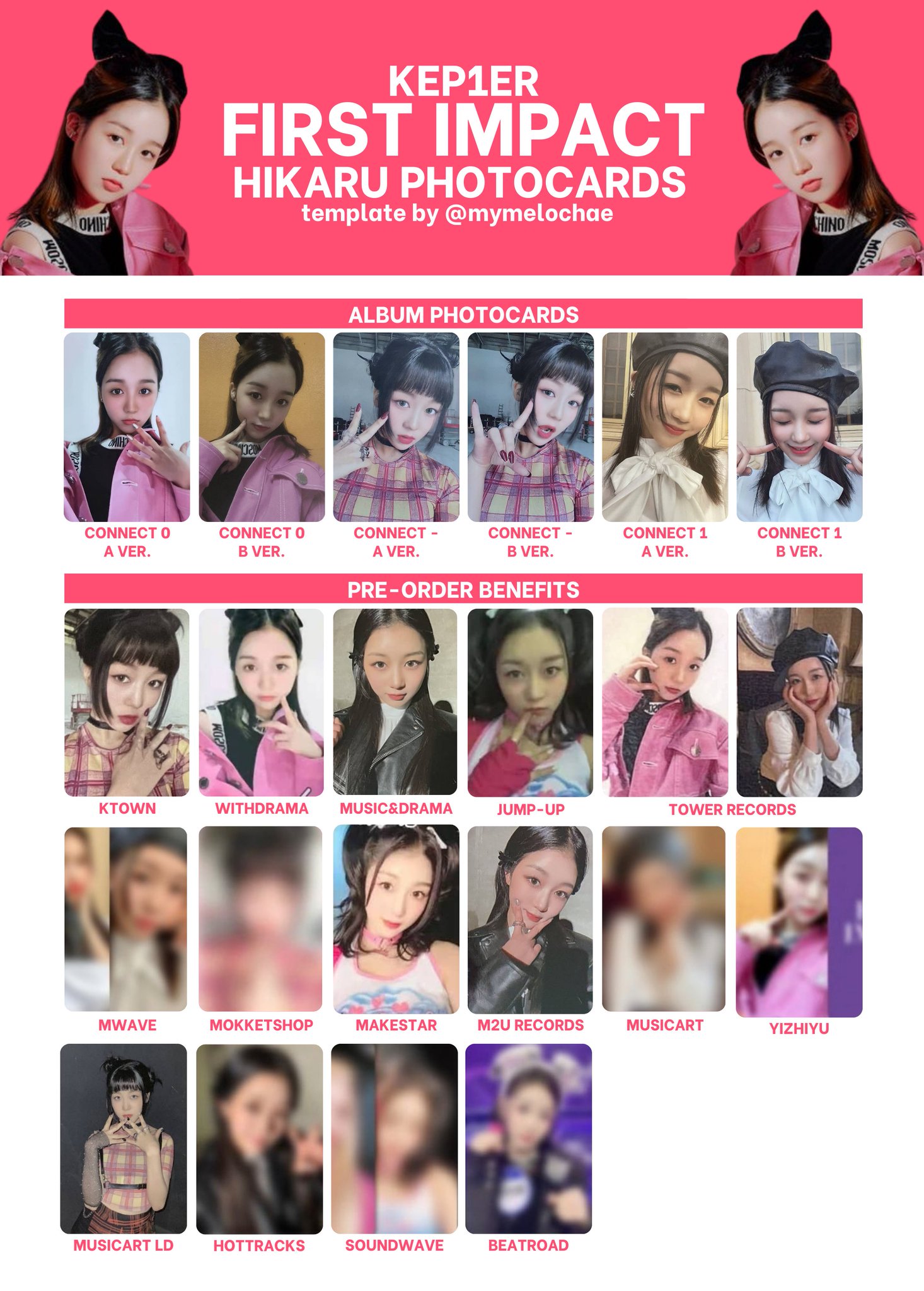 公式】kep1er FIRST IMPACT MUSICART トレカ コンプ