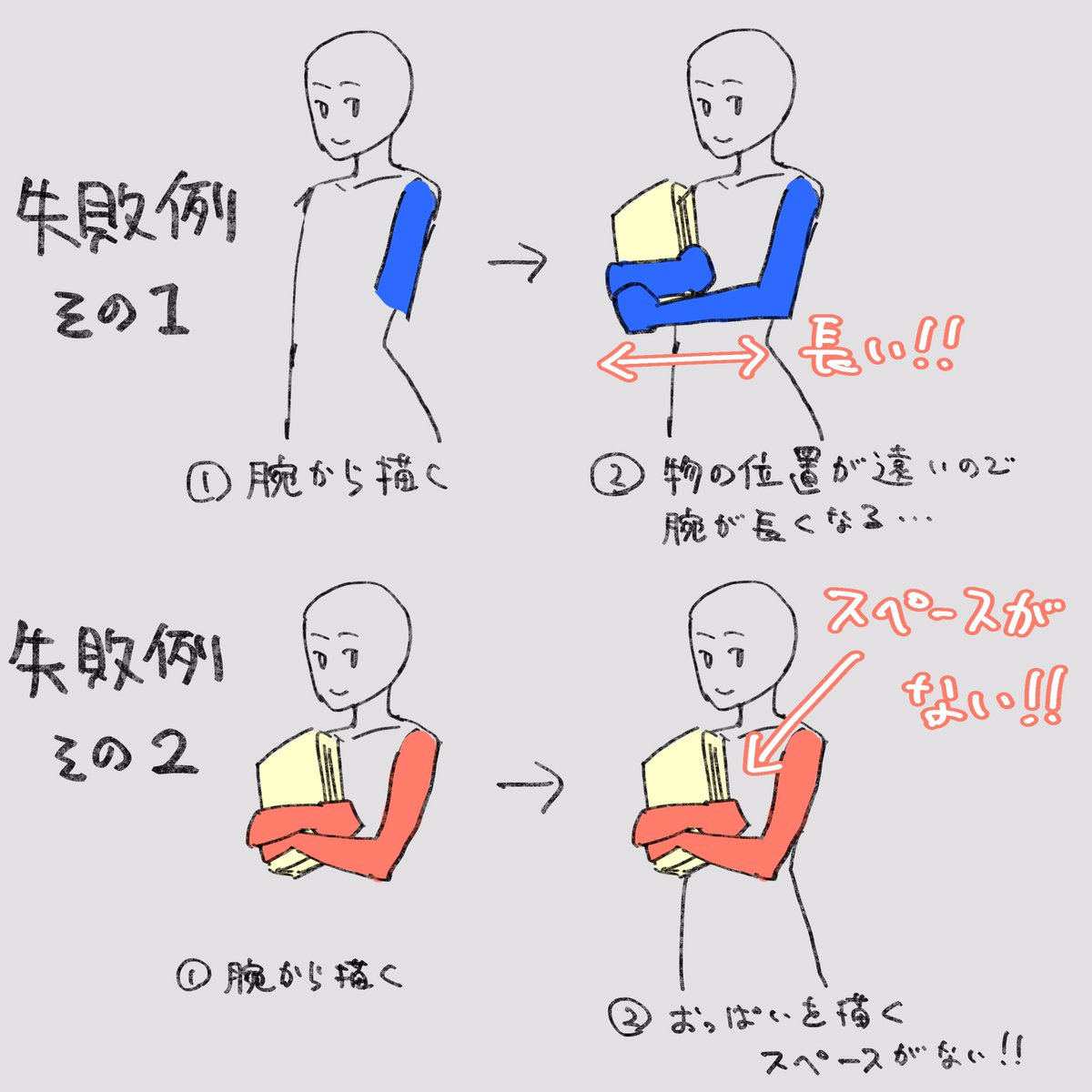 📘「本を持つ」ポーズの攻略法❗️

何回か失敗して、ついに攻略法を発見しました!

攻略のヒントは
「身体のパーツを描く順番」にあり⁉️
_φ(・_・

#イラスト攻略法
#絵描きさんと繋がりたい 