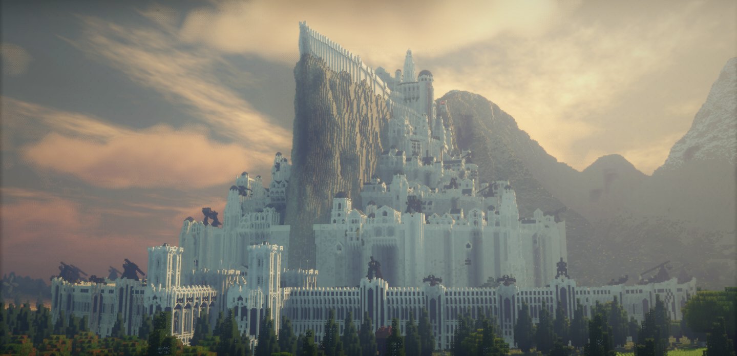 Yes we are still fans of Minecraft voxels especially this incredible remake  by @lances_2 of Minas Tirith! This scene is literally loaded…