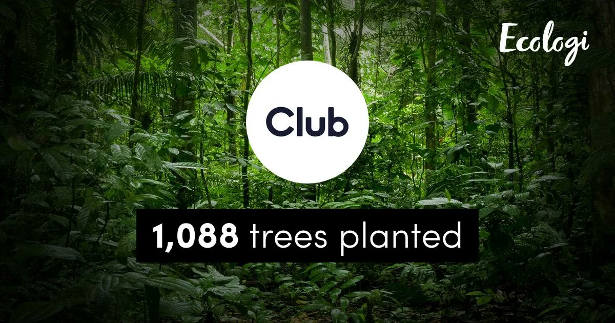 ClubStudioLtd's tweet photo. As part of our goal to be a carbon-neutral team, we're now planting trees with @Ecologi_hq 🌳🌳🌳

This week we purchased 1,000 trees! 🥳 Over the next 4 months, we'll top up our forest to cover our team's carbon footprint since Club was founded in 2013.
https://t.co/PFzYpQHPIY https://t.co/AiB2PbdqIf