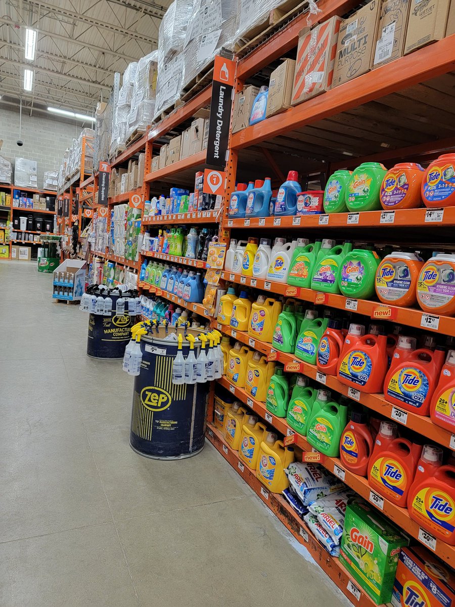 Cleaning aisle our number #1 category Grand Ready Opening for our customers