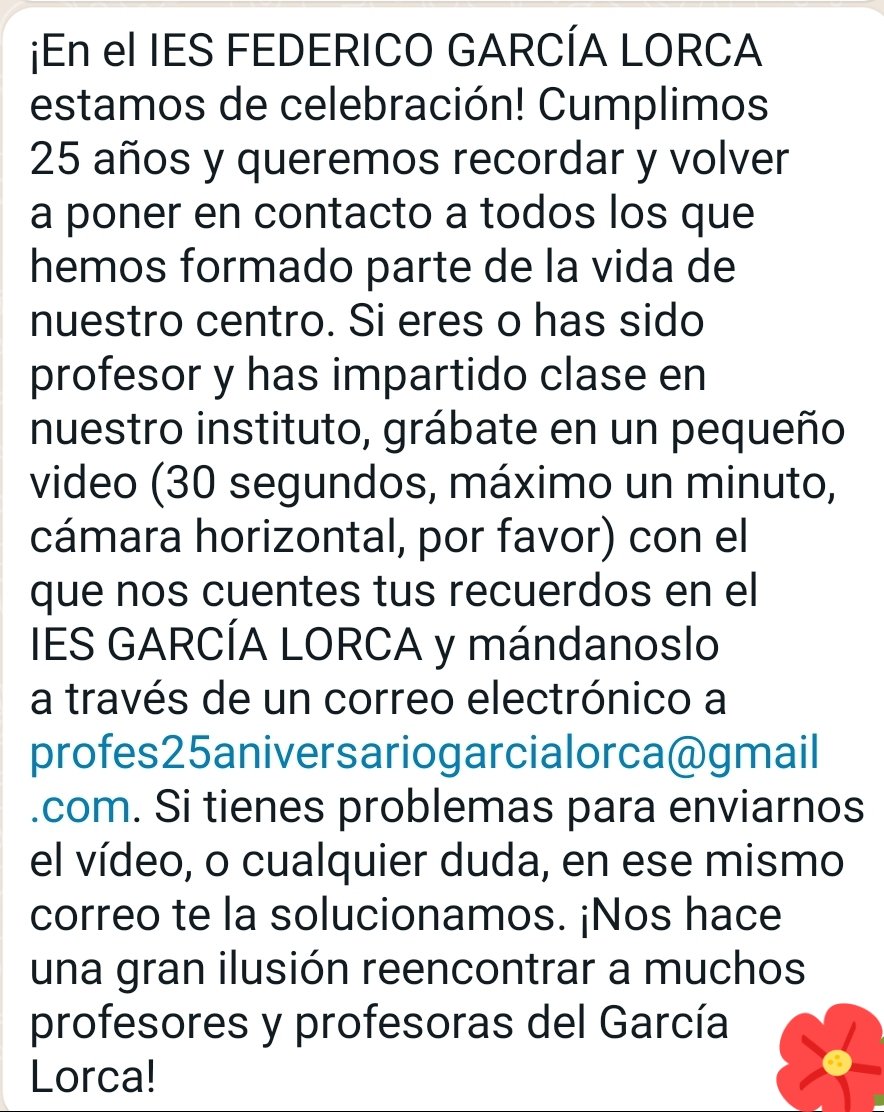 TURNO Ex trabajadores del <a href="/IesGarciaLorca/">IES LORCA ALBACETE</a> 
¡¡¡¡¡ DIFUSIÓN POR FAVOR!!!!!
🙏🙏🙏🙏🙏🙏🙏🙏🙏🙏🙏🙏