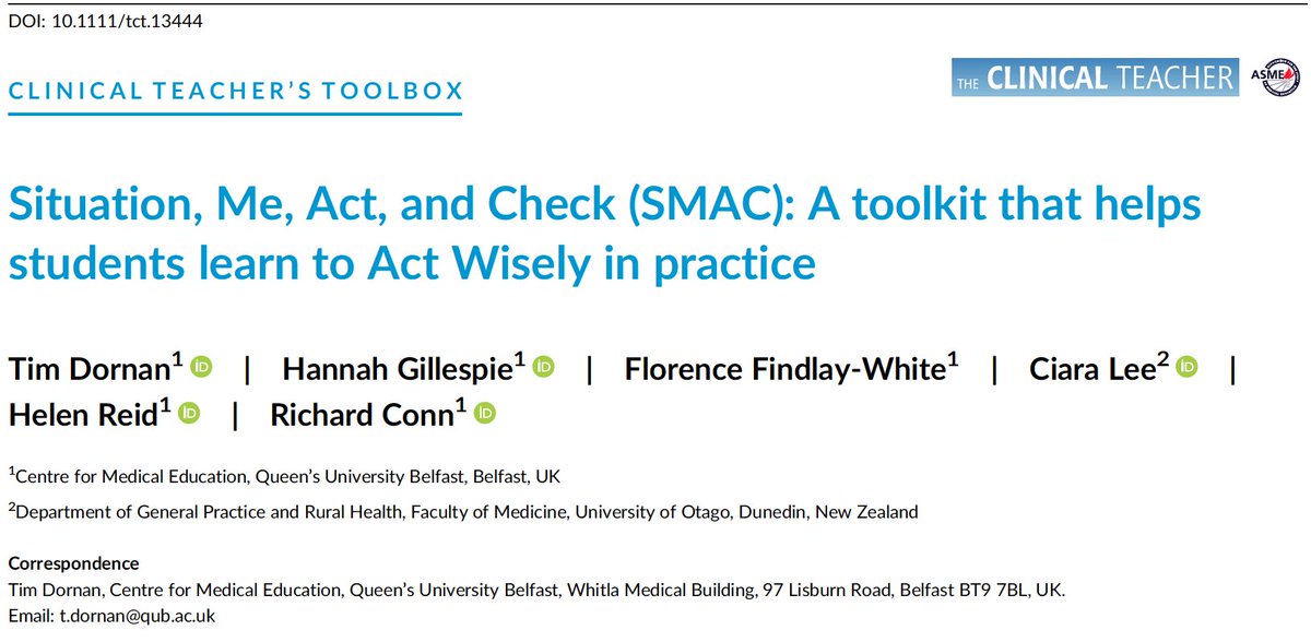 Wise clinicians help students learn from patients by:
o Being supportive
o Ensuring they participate
o Giving slightly more responsibility than they expect with slightly more independence than they want
o Trapping errors before harm ensues
Helping students reflect on experience