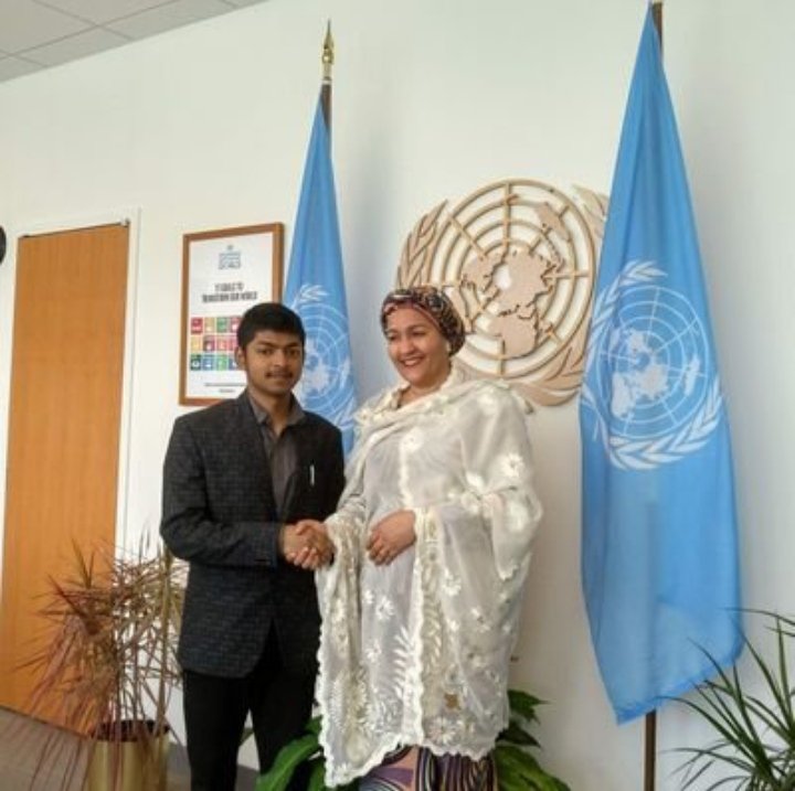 AyushnChandra1's tweet photo. Warms Greetings H.E Deputy Secretary General Mrs. @AminaJMohammed
I hope You will be able to work in the same way in the second session as well as achieve #GlobalGoals by doing your work earlier .
#ActNow #WeWantFuture
@UN @UN_PGA @antonioguterres @UNYouthEnvoy @apoorv_om https://t.co/oDFPKfqYSa
