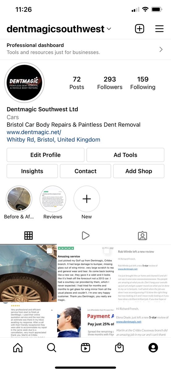 Give our Dentmagic Instagram page a follow! Exciting things to come… 500 follower giveaway pending! 💫