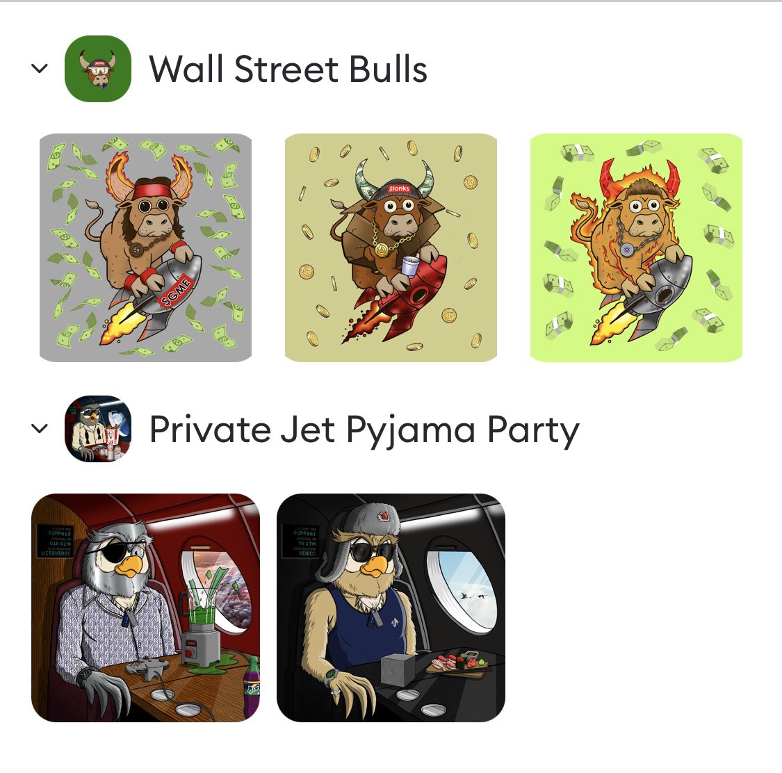 ksc994's tweet image. Took a little break from @PJPP_NFT to get 2 more @wallstbullsNFT to be able to mint a free intern. 
Proud of my squad including @TheRoaringKitty, @elonmusk on fire and yeah… a homeless bull collecting some coins. #WELIKETHEBULLS #definitelysomething