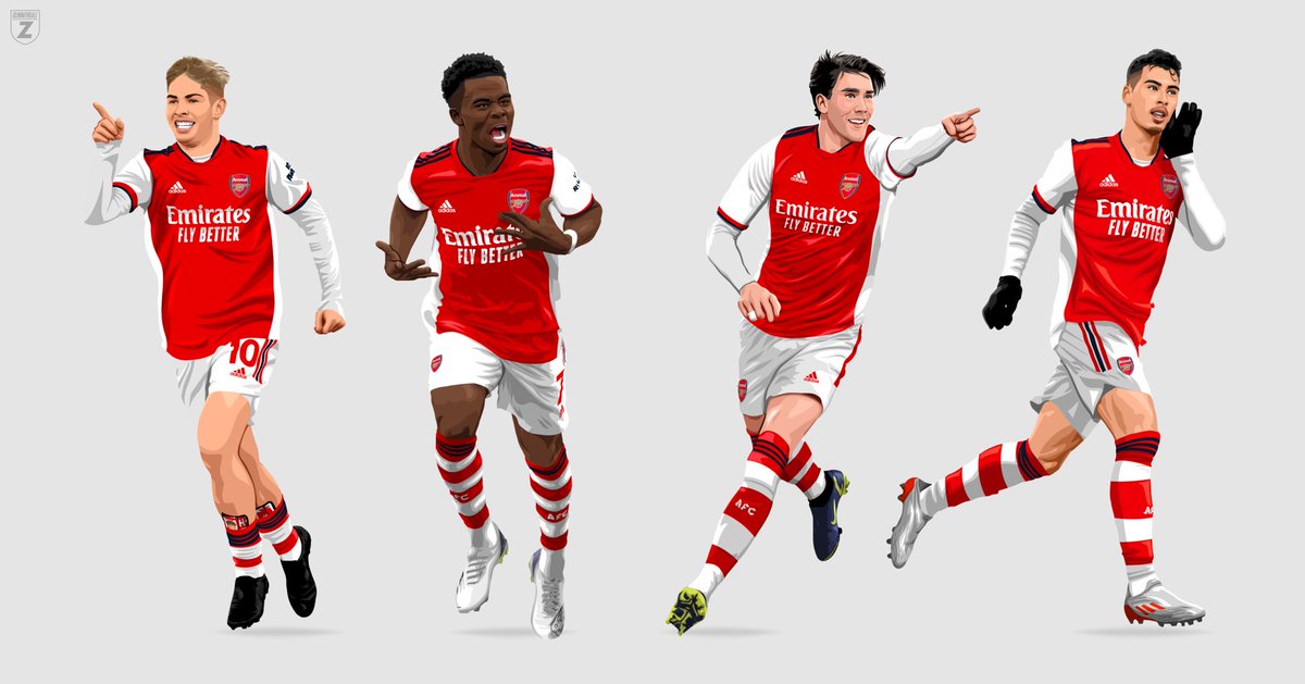 GunnerBallZ's tweet image. The potential future of Arsenal’s attack! 🗡 

Likes and shares appreciated! 

#arsenal #vlahovic