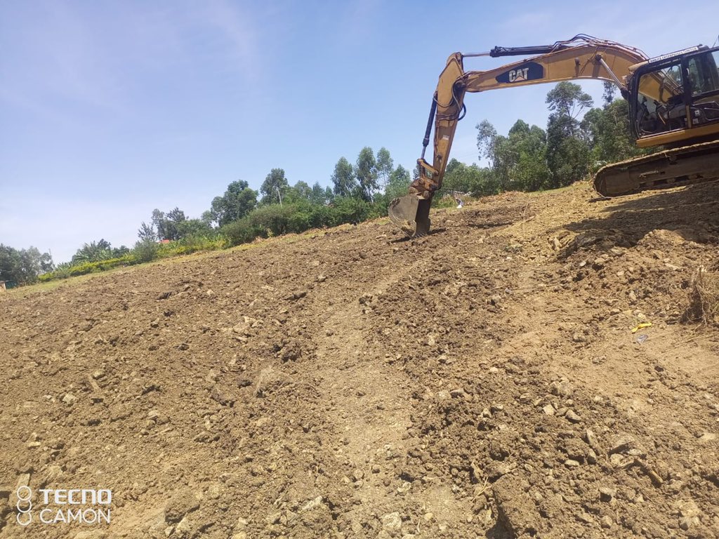 Done and Dusted.
All pits in the collapsed Rongo Goldmine filled and ground leveled to ensure safety of residents.