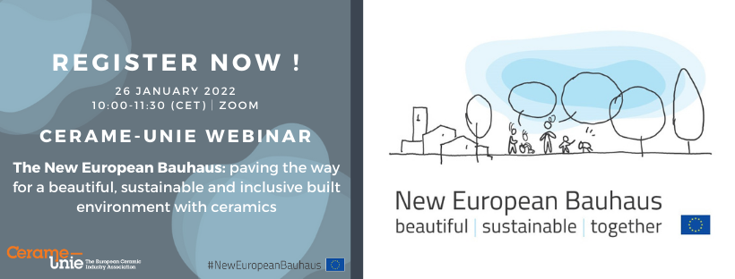 Register Now!
As a proud partner of the #NewEuropeanBauhaus initiative, <a href="/CerameUnie/">EU Ceramics</a> invites you to join the upcoming public webinar which will explore the contribution &amp; benefits of Ceramics in the initiative.
🗓️26 January
⏰10:00-11:30 (CET)
👉us06web.zoom.us/webinar/regist…