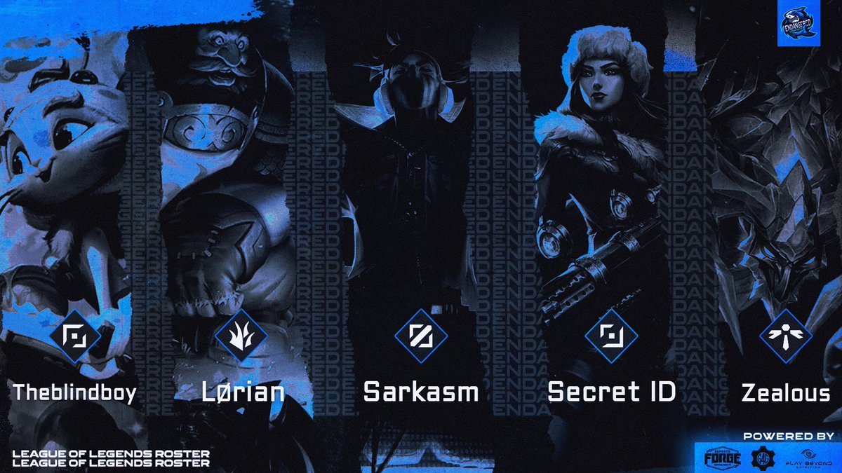We would like to finally announce our team for <a href="/NLClol/">NLC - Northern League of Legends Championship</a> div4! 😤

Welcome to Endangered 🦈

⬆️: <a href="/theblindboy1/">the_blind_boy</a> 🇪🇪
🌴: @lol_lorian 🇬🇧
🧙‍♂️: <a href="/SarkasmLoL/">Sarkasm</a> 🇬🇧
🏹: @realSecretID 🇬🇧
⛑️: <a href="/LoLZealous/">Zealous</a> 🇩🇰

#2EZ4ENDGG