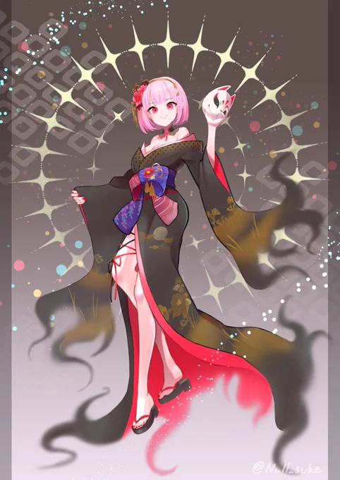 #callillust 
#callikimono 
お着物もショートヘアも似合いすぎなんよ 