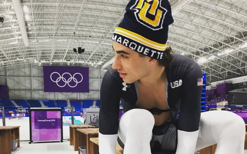 MarquetteU's tweet photo. Congratulations to @MUEngineering alumnus Emery Lehman (@TheEmeryLehman) for securing a berth for his third @Olympics representing @TeamUSA! #WeAreMarquette https://t.co/12ck1T9H0g