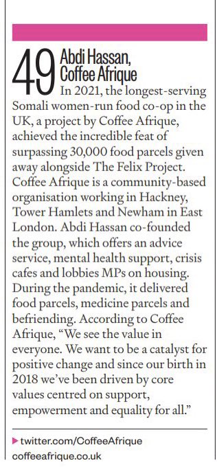 I cry; thank you SO much to <a href="/BigIssue/">Big Issue</a> <a href="/samgelder/">Sam Gelder</a> <a href="/PauldMcNamee/">Paul McNamee</a> for adding us to your #100 Changemakers; so humbled &amp; in such incredible company <a href="/SirGeoffPalmer/">Sir Geoff Palmer</a> @KwajoHousing <a href="/shaistaAziz/">Shaista Aziz 💙</a> &amp; many more beautiful souls; we do this for Allah, thank you ❤️ #tuesdaymotivations