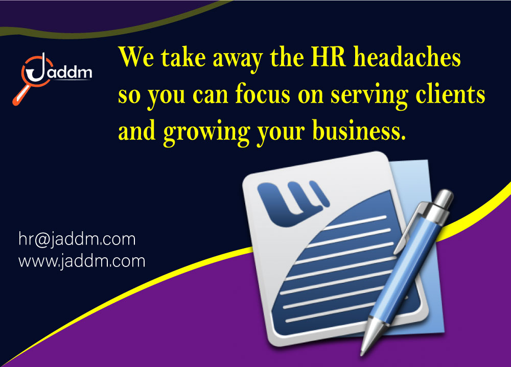 jaddm2's tweet photo. Focus on your Business, Reduce Cost and Limit Liability with HR Solutions Managed human Resources, Payroll &amp; Worksite Safety Services.
https://t.co/Huaq1RsuiA
#jaddm #jaddmdotcom #staffing #recruitment #consultant #placement #business #hr #hrsolution #businessgrowth https://t.co/yNwff8YedU