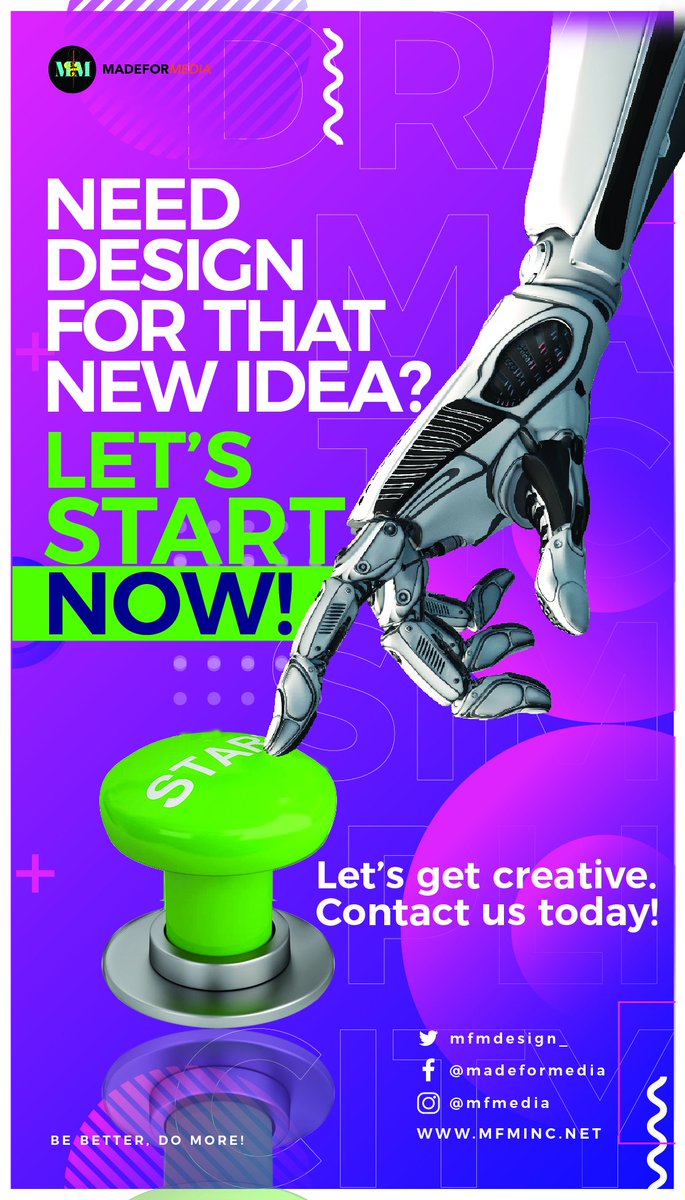 Press the button in your head...let's start. <a href="/MFMDESIGN_/">DE_DESIGN_GURUS</a> follow us. #designers #branding #logo #logodesign