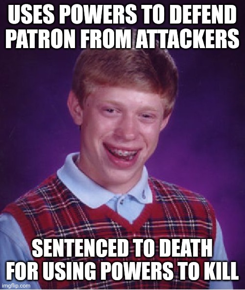 WriterDPDouglas's tweet photo. #AMMParty Day 29

I petition for all book to be pitched as a series of Bad Luck Brian memes from now on. Here's the beginning of #DeathWIP in a nutshell: https://t.co/X0GaZpRewC