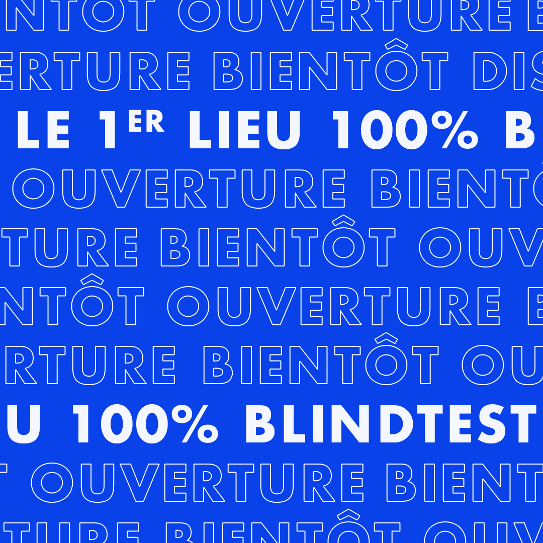 thisisblindtest's tweet photo. OUVERTURE BIENTÔT du premier lieu dédié au blind test musical 🎵🎉 #thisisblindtest #blindtest https://t.co/T8SkIciFE2