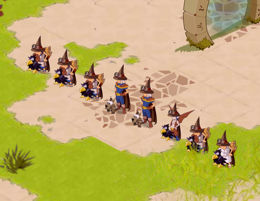 DofusAz's tweet photo. Hello ! J'ai enfin commencé ma petite team de 8 ! Composée de 2 Cras 5 Enus et 1 Enu ! J'essaierai de vous la faire suivre ici  :D #DofusRetro #DOFUS https://t.co/gV41a0Hp4P