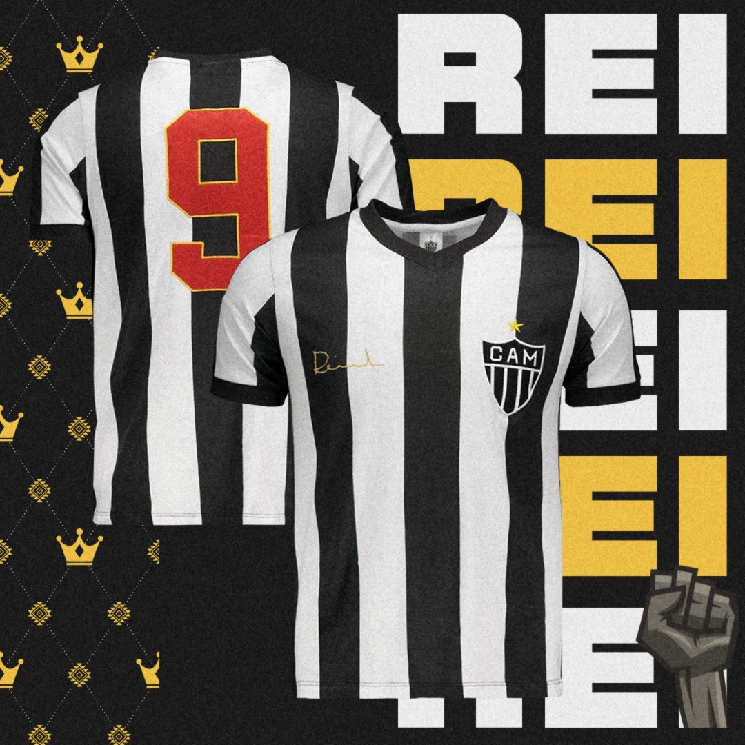 🐔  Hoje é dia do maior artilheiro e maior ídolo da história do Galo: Parabéns, Reinaldo!!! 🎉

👀 Se liga nesse manto especial, em homenagem ao Rei 👑