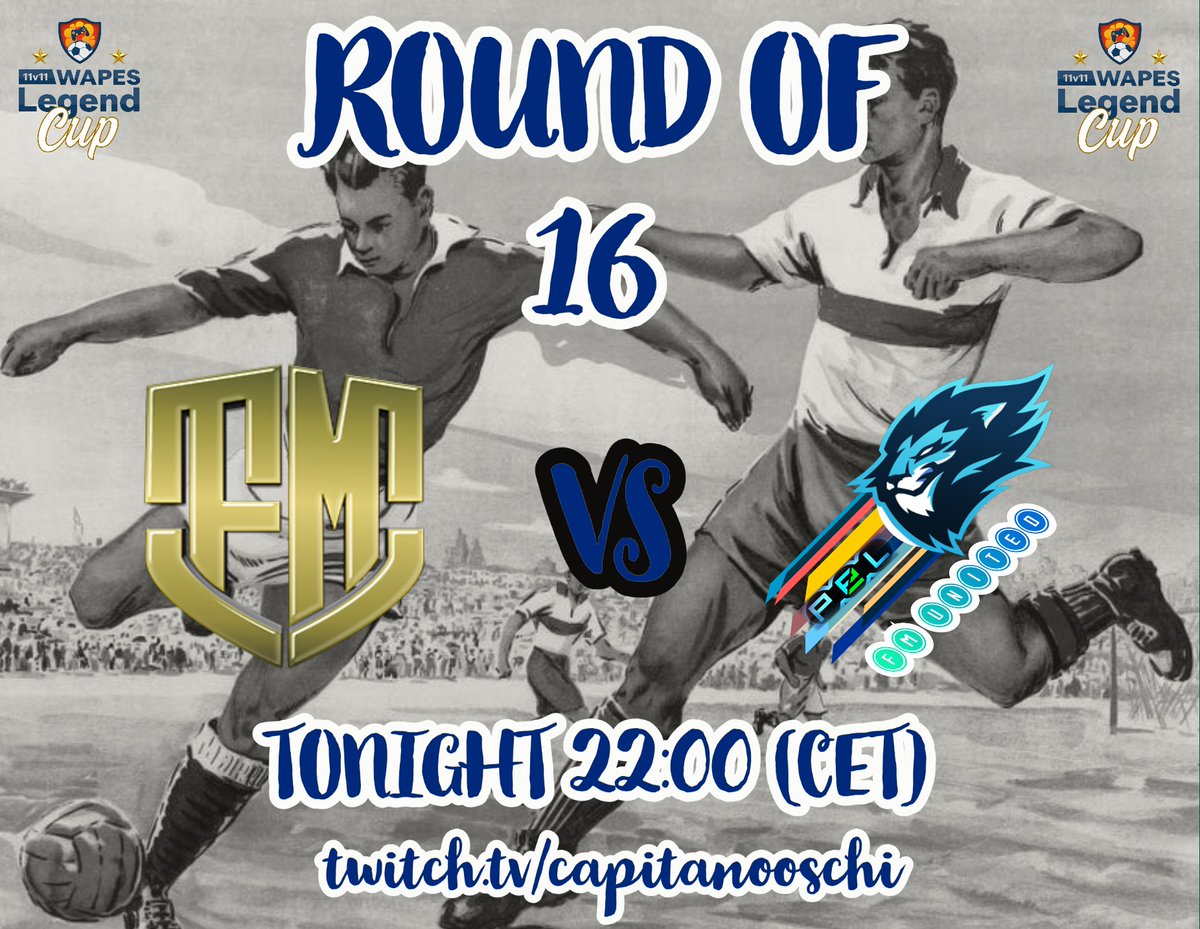 „Zu 50 Prozent stehen wir im Viertelfinale, aber die halbe Miete ist das noch lange nicht!“ --> Tonight 22:00 (CET) <a href="/WapesLeague/">WAPES League 11vs11</a> Legend Cup vs <a href="/FcFumagical/">BALTHAZAR</a> --> twitch.tv/capitanooschi
#fullmanual #wapesleague #11vs11 #PES2021