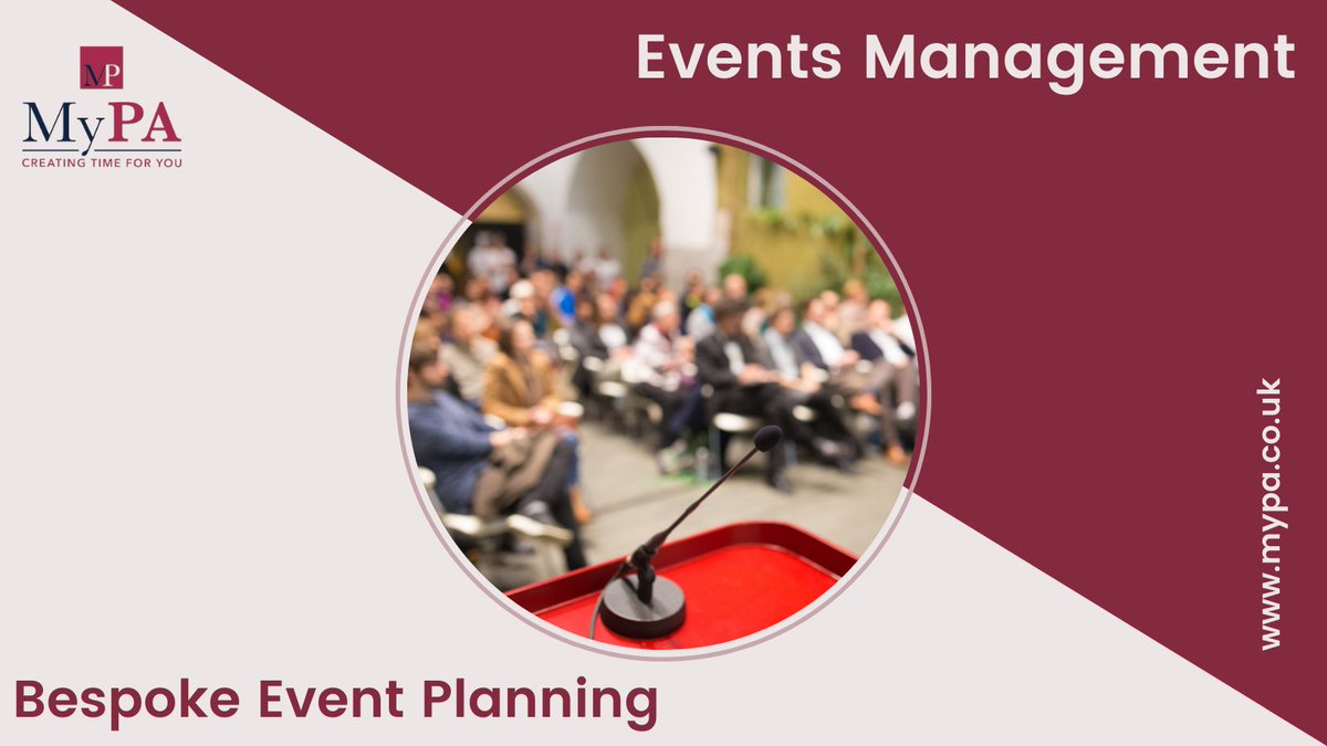 There's so much that goes into #eventplanning that it can feel incredibly overwhelming at times. Save yourself the headache and hire one of our #VAs who have experience in people management, #logistics, budgeting, #PR and the list goes on!

Find out more: mypa.co.uk/services/event…