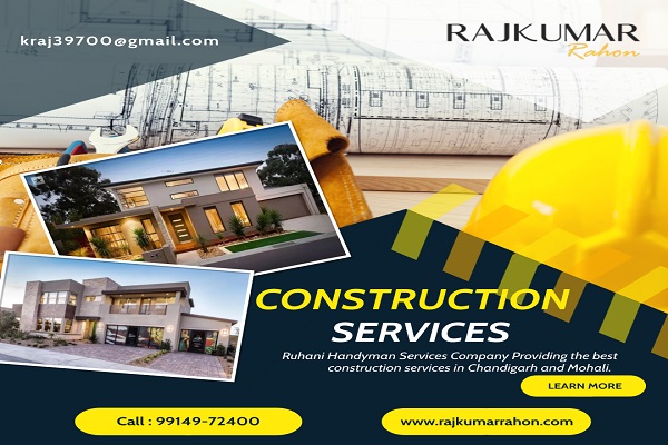 🔥 Get affordable and best construction services in Chandigarh, Mohali, Panchkula, and Zirkpur 🔥
                              👉 Starting price at 1100/sqft 👈
👉Get More Information👇
For Ruhani Call Today:- 🤙 99149 -72400
Website: rajkumarrahon.com