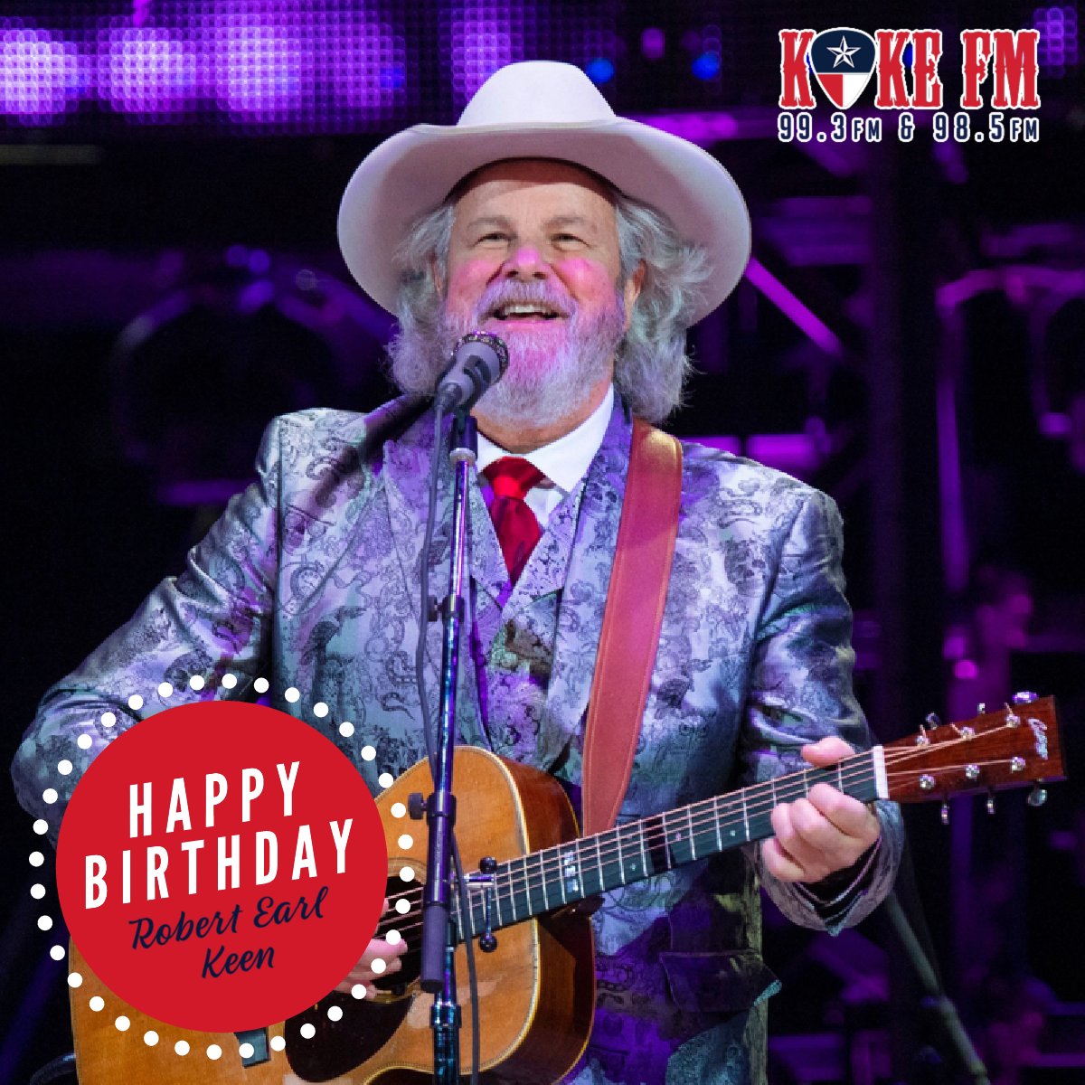 Big ole happy birthday to Robert Earl Keen who turns 66 today! 