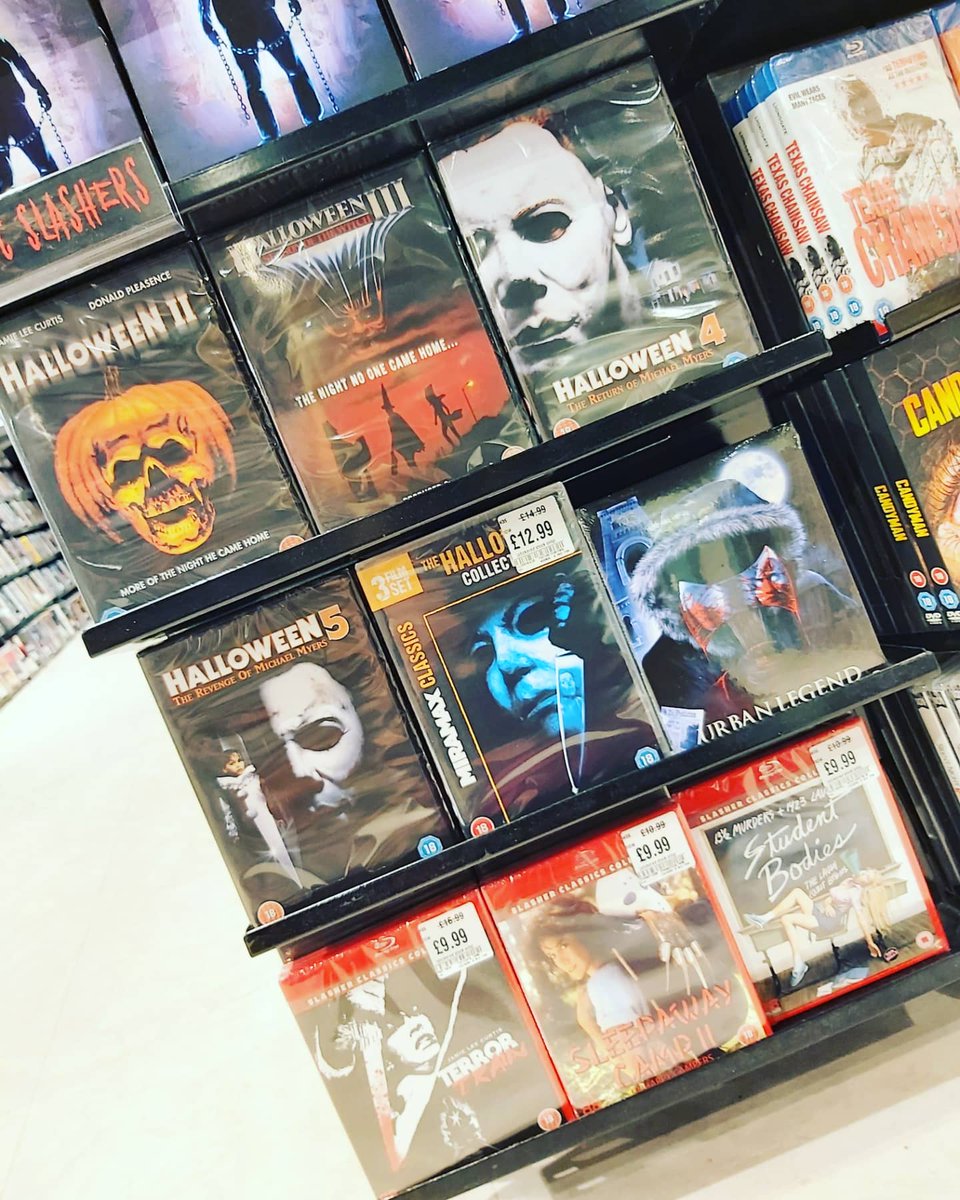 hmvIpswich's tweet photo. As the new #Scream film is released soon we've gathered together some of the best slasher films available on #DVD #BluRay & #4K
#slasher #classicslasher
#horror
#film #FilmTwitter
#shopping
#HighStreet
@Shop_Sailmakers https://t.co/BWRJe36DGz