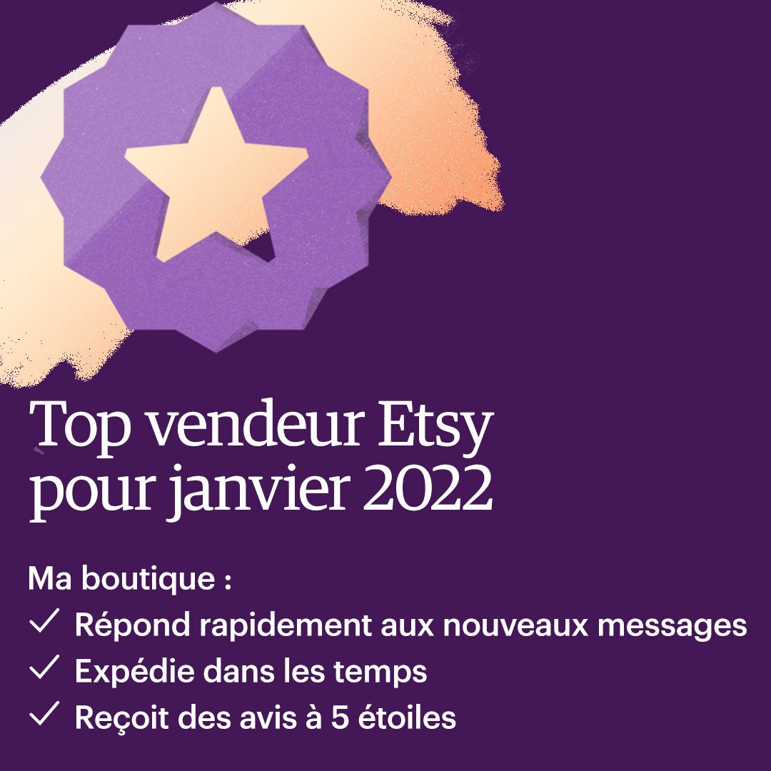AtelierChasFil's tweet photo. Je suis Top vendeur sur Etsy ce mois-ci ! Cela signifie que vous pouvez commander dans ma boutique Etsy en sachant que l'expérience client y sera excellente. https://t.co/kBCVTitJOw #EtsyStarSeller https://t.co/LNR74MBrOF