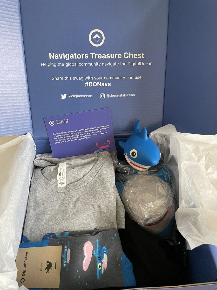 p_mbanugo's tweet photo. My swag just arrived. Thank you @digitalocean #DONavs https://t.co/aC3swHc5IW