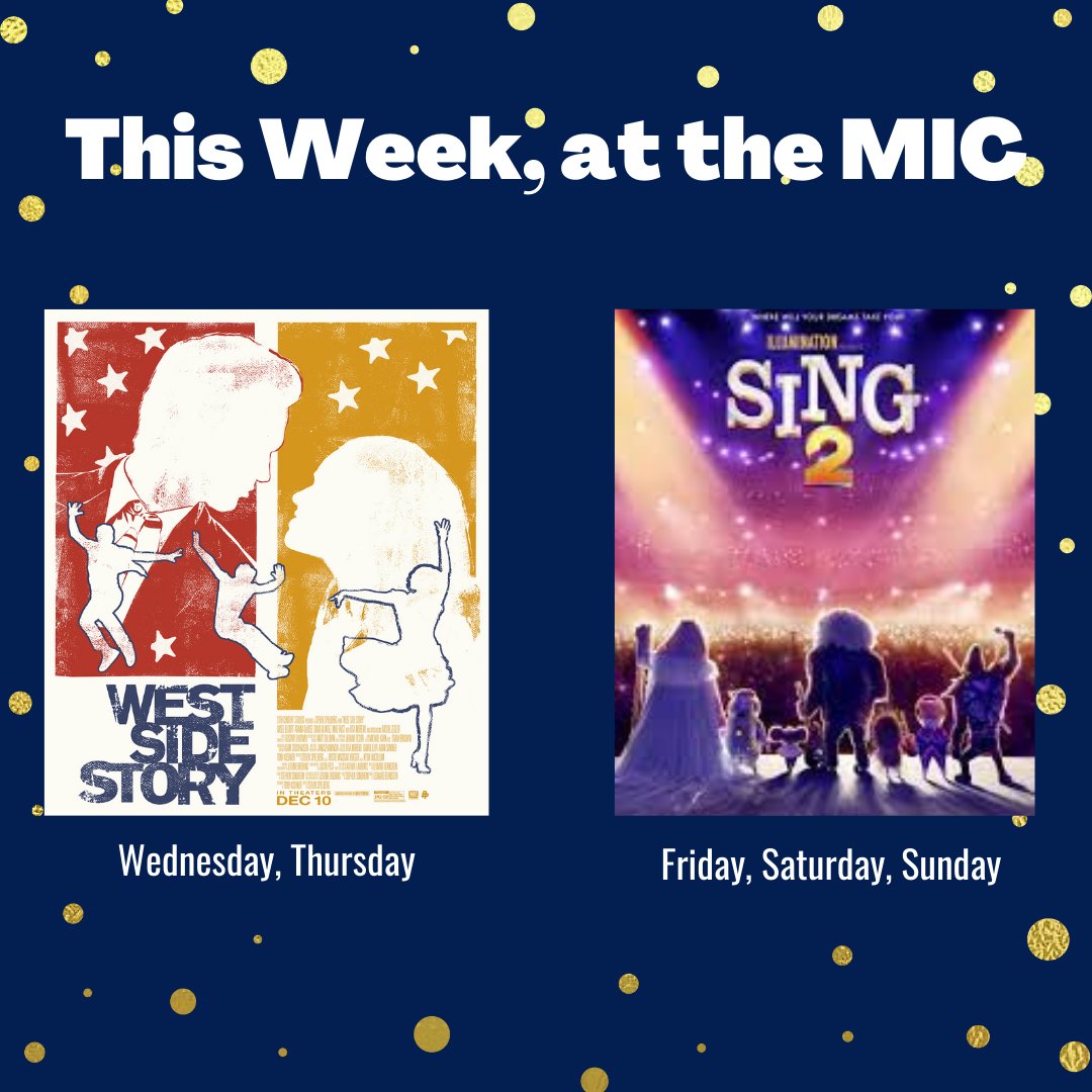 This week, January 12th-16th
Tickets can be purchased online at milfordcinema.org, or at the door. See you at the movies! #milfordcinema #westsidestory #sing2