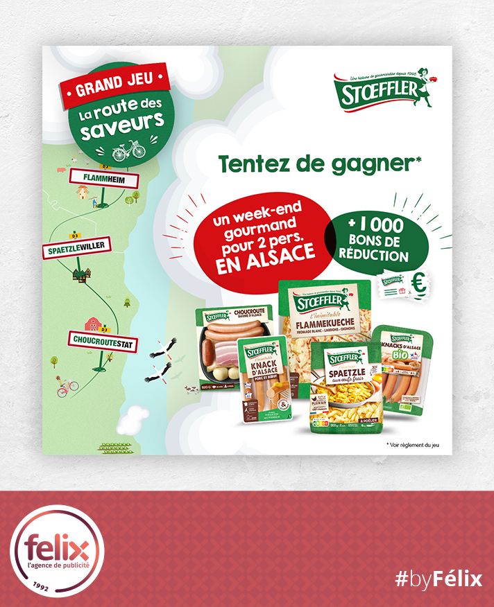 En ce moment, la célèbre marque alsacienne Stoeffler vous invite à prendre la 'Route des Saveurs' : route-des-saveurs.fr

Activation orchestrée par l'<a href="/agencefelix/">Agence Félix</a>. 

#byFélix #Alsace