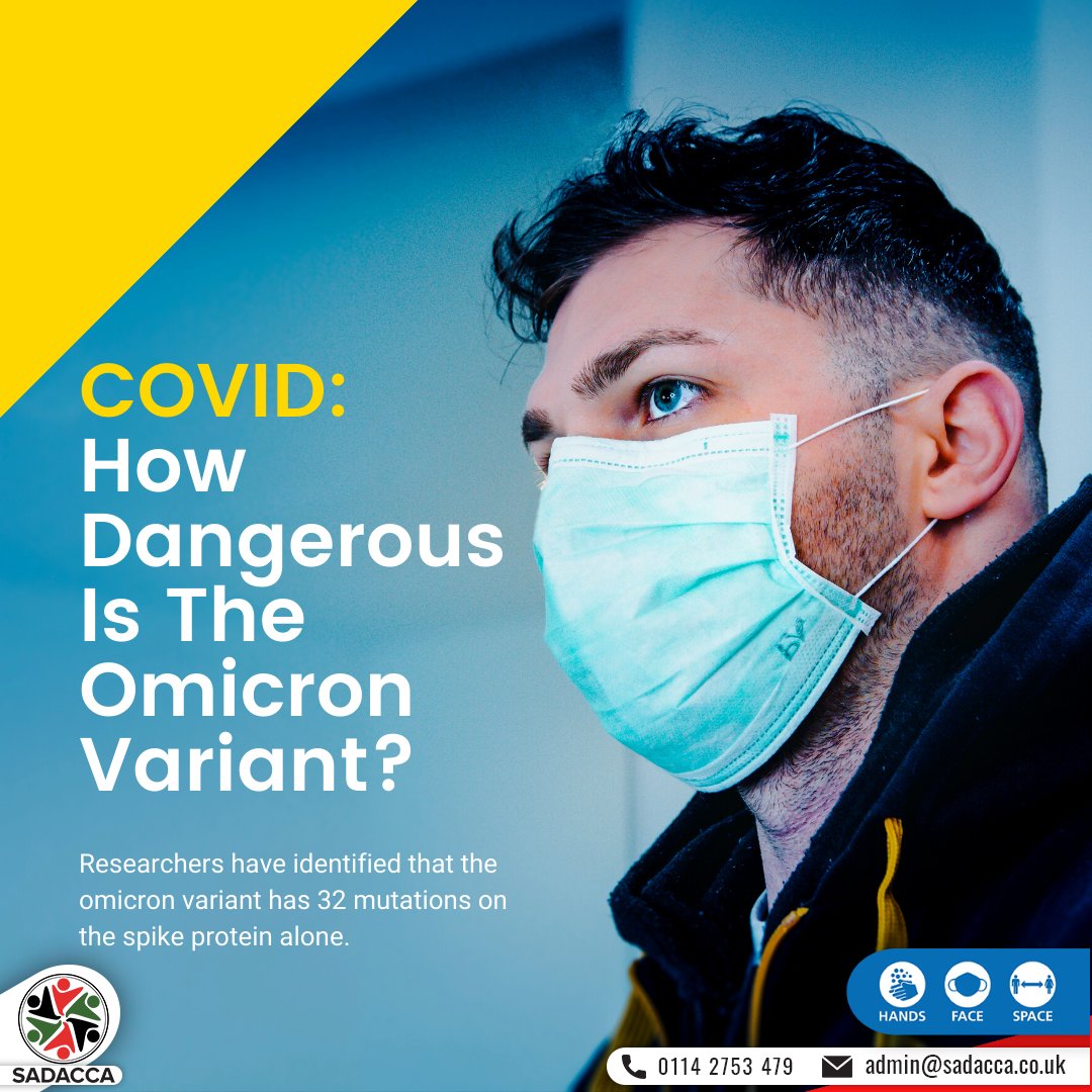 People who were infected with the omicron variant were about two-thirds less likely to be hospitalized, compared with the delta variant - Public Health Scotland Isn’t it better to be safe? At SADACCA we encourage you to get yourself vaccinated to be safer!