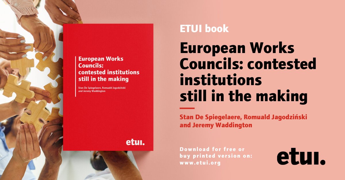 ETUI - European Trade Union Institute (@etui_org) on Twitter photo #EWCs, contested institutions? What role for this industrial relations institution in today's world of work?
Find out more in our latest book edited by <a href="/Stan_ds/">Stan De Spiegelaere</a>,
<a href="/romekjagoda/">Romuald Jagodziński</a> and Jeremy Waddington
➡️etui.org/Ziw #EWCs, contested institutions? What role for this industrial relations institution in today's world of work?
Find out more in our latest book edited by <a href="/Stan_ds/">Stan De Spiegelaere</a>,
<a href="/romekjagoda/">Romuald Jagodziński</a> and Jeremy Waddington
➡️etui.org/Ziw