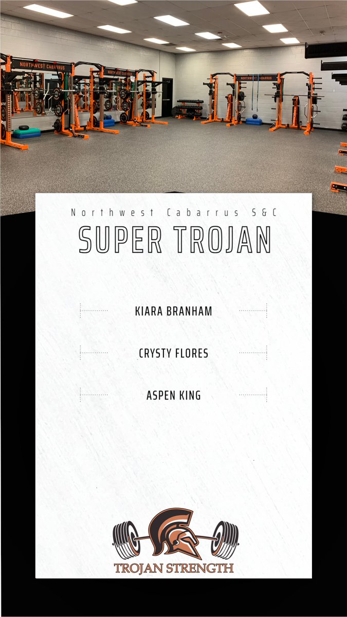 NwCStrength's tweet photo. 1st semester in the books!  Shout out to all the following students/athletes that achieved either "iron trojan", "super trojan" or "elite trojan"!  Congratulations to all!  #montsah @NCHSTROJANS @NCHS_Boosters @NWHigh @CabCoSchools @CabCoAthletics @NCHSatc1 https://t.co/6rxwY8yQS4