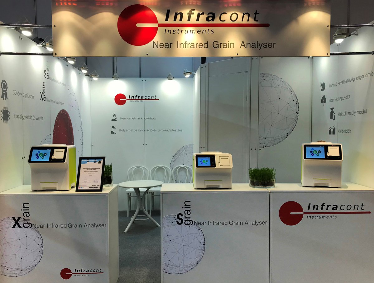 infracont's tweet photo. We are pleased to announce that #AGROmashEXPO International Agricultural and Field Machinery Exhibition will take place again in Hungary from 26th to the 26th of January 2022.
Our #Infracont #XGrain and Infracont #SGrain instruments will be present at our stand. https://t.co/0C1YuAJDkT