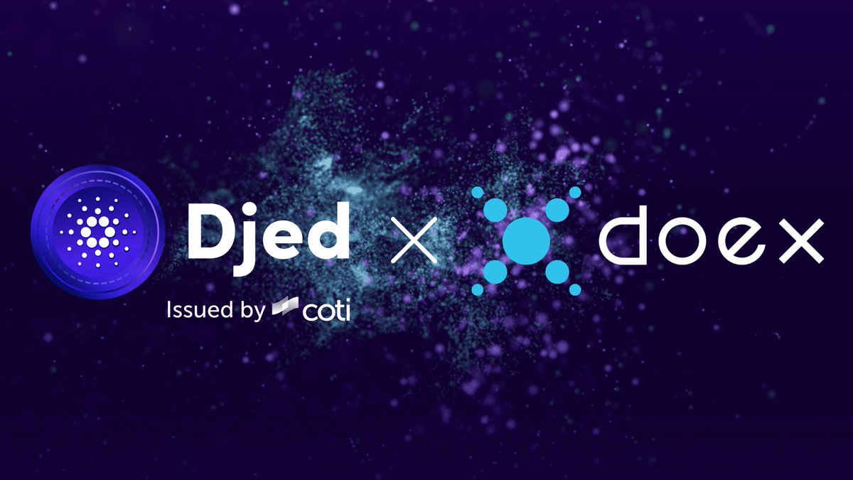 COTInetwork's tweet image. We are excited to announce that our 1st partnership of 2022 is with @doex_official. Integrating Djed into the DOEX platform will enable increased liquidity and Djed's participation in trading assets through liquidity pools, $Djed pairs, and more.

cotinetwork.medium.com/doex-to-integr…

$COTI