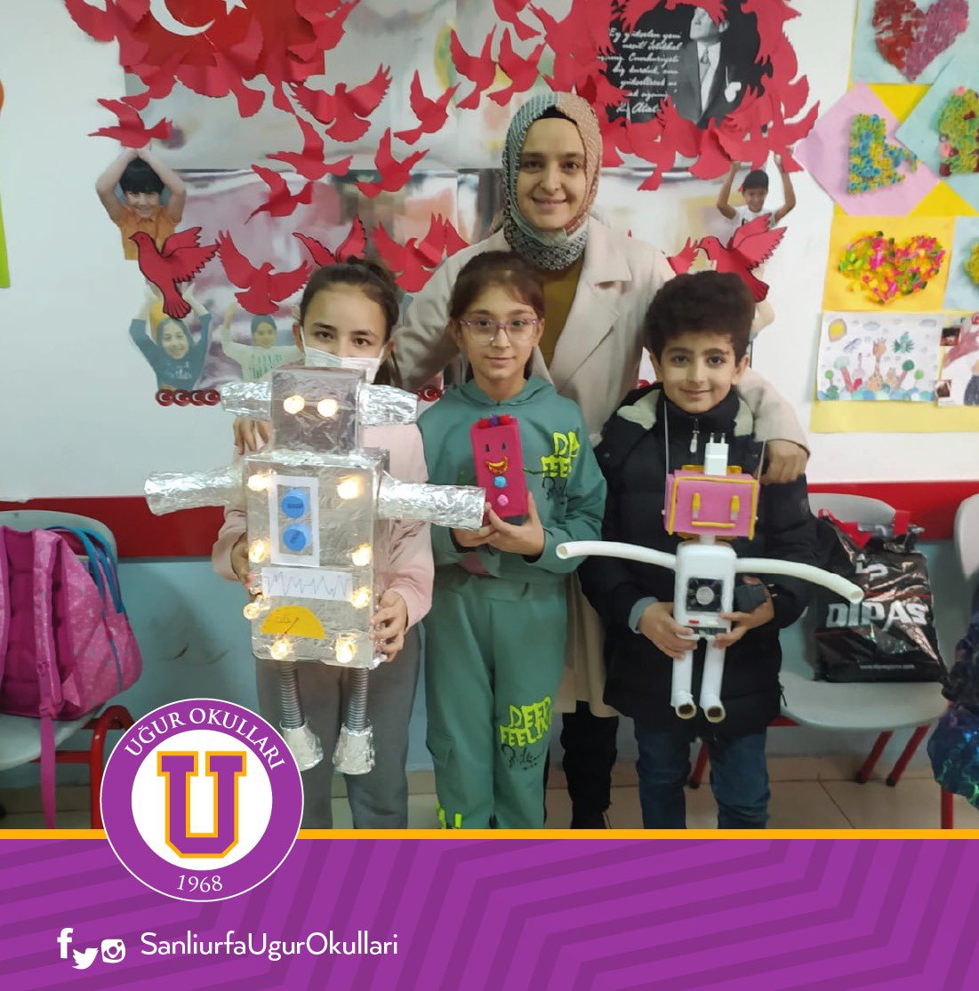 urfaugurokullar's tweet photo. Öğrencilerimizden "U Family Time etkinliği" ☺️ Evde de üretmeye devam eden, akademik başarıyla kendini sınırlı tutmayan öğrencilerimizle gurur duyuyoruz. 💐💐
#ugurokullari
#ufamilytime https://t.co/uz6kAx50ae