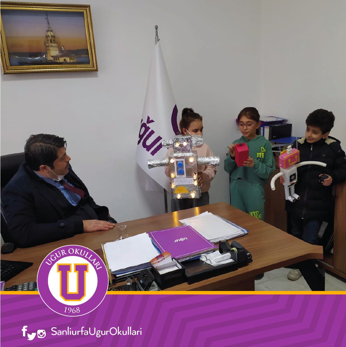 urfaugurokullar's tweet photo. Öğrencilerimizden "U Family Time etkinliği" ☺️ Evde de üretmeye devam eden, akademik başarıyla kendini sınırlı tutmayan öğrencilerimizle gurur duyuyoruz. 💐💐
#ugurokullari
#ufamilytime https://t.co/uz6kAx50ae