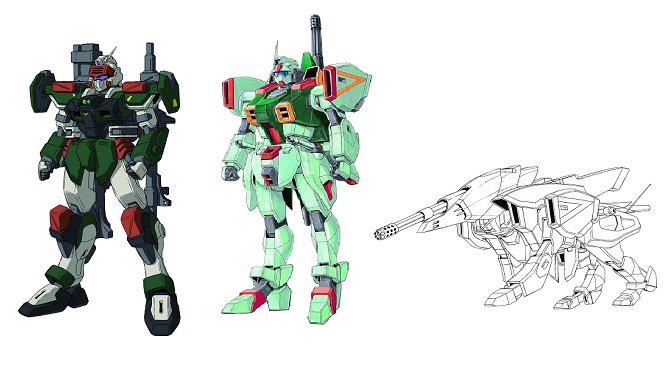 タカ 105ダガーことGAT-01A1 ダガーをベースにして開発されたバスター