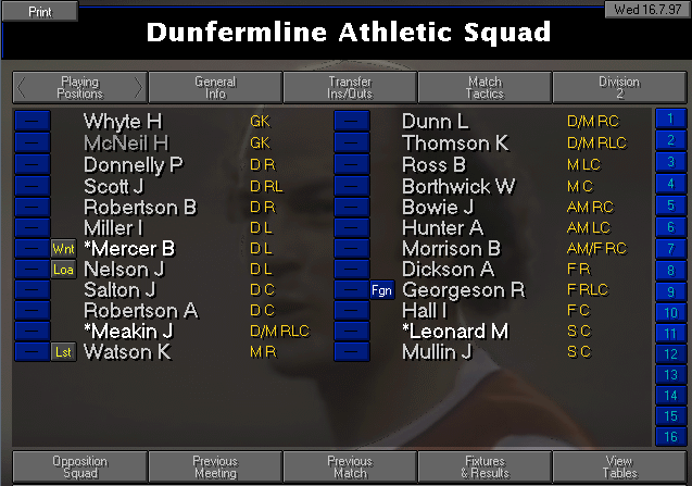 _CM7778's tweet photo. Dunfermline - a reasonable size of squad with well distributed positions #cm7778 https://t.co/rMWS5vbxvI